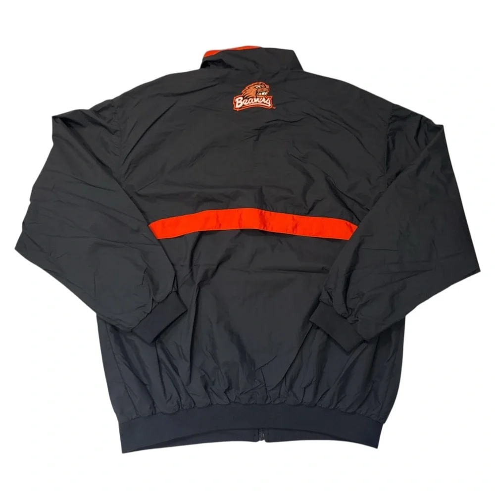 Nike Beavers Black Windbreaker with Orange Stripe Men’s‎ Large